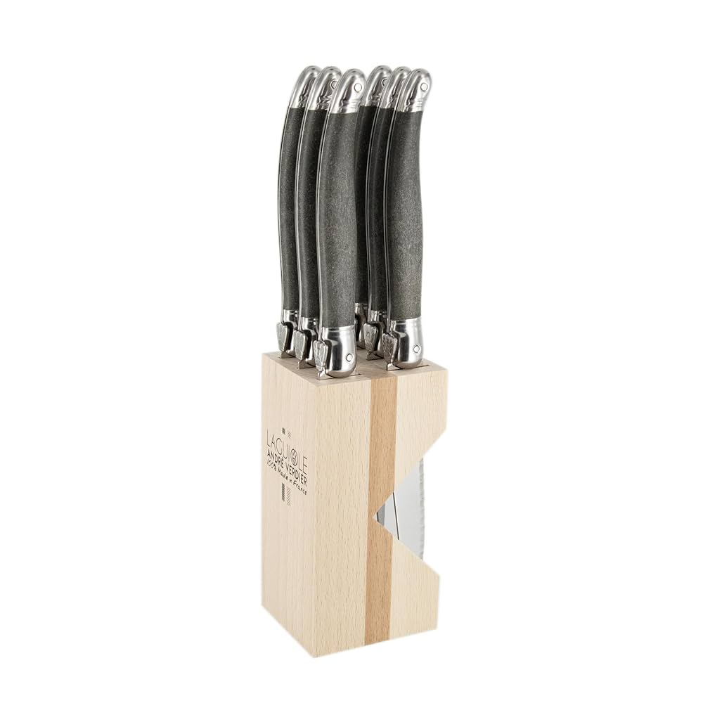 新品 LAGUIOLE ステーキナイフ(ANDRÉ VERDIER) 6本 Amazon.com: Andre Verdier Laguiole Debutant 6 Steak Knife